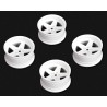 Däck & Fälg Drift / 5-Eker Vit (2,4,6,8mm Offset) 12mm Hex (4)