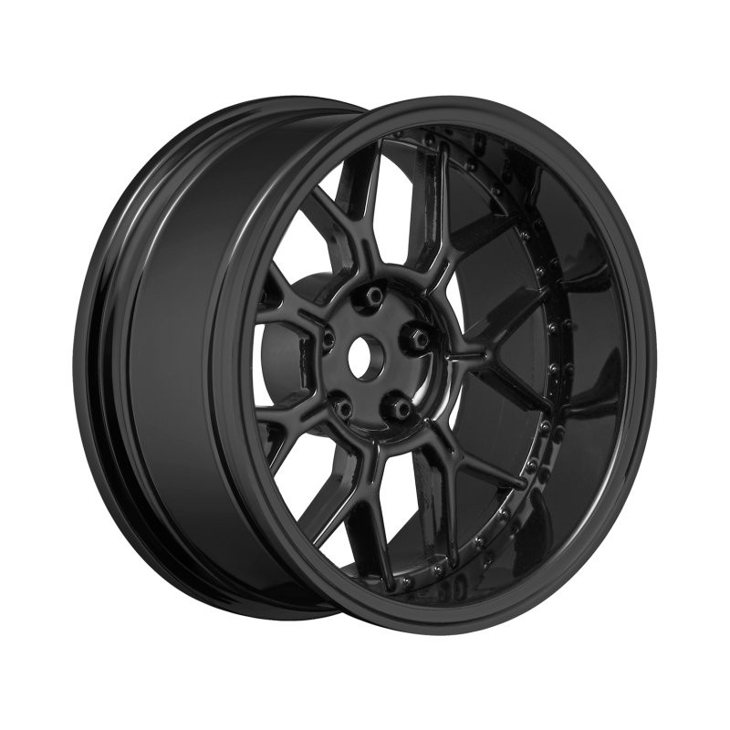 Wheels Drift 14-Spoke Black (2,4,6,8mm Offset) 12mm Hex (4)