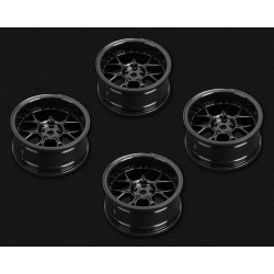 Wheels Drift 14-Spoke Black (2,4,6,8mm Offset) 12mm Hex (4)