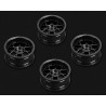 Wheels Drift 14-Spoke Black (2,4,6,8mm Offset) 12mm Hex (4)