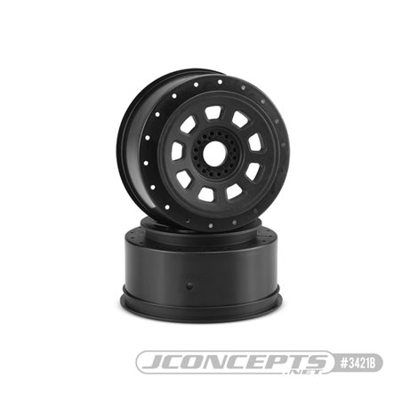 9-shot 17mm hex SCT tire wheel - black, 2pc.
