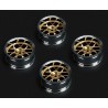 Tires & Wheels Drift / 14-Spoke Bronze (2,4,6,8mm Offset) 12mm Hex (4)