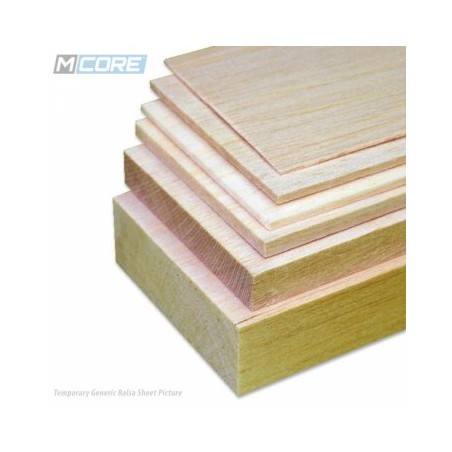 Balsa sheet 15x100x1000mm M-Core