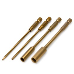 Power Tool Bits Set 2+2.5 Straight Hex & 5.5+7mm Nut driver