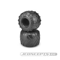 JConcepts Tire - Monster Truck tire - gold compound (Fits - 3377 2.6 x 3.6" MT wheel)