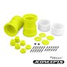 Tribute - 2.6 x 3.6" Monster Truck wheel w/ adaptors (yellow) - 2pc. 