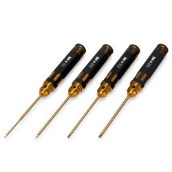 Pro TiN Allen Wrench Straight Hex Tool Set - 1.5, 2, 2.5 & 3mm