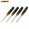 Pro TiN Allen Wrench Straight Hex Tool Set - 1.5, 2, 2.5 & 3mm
