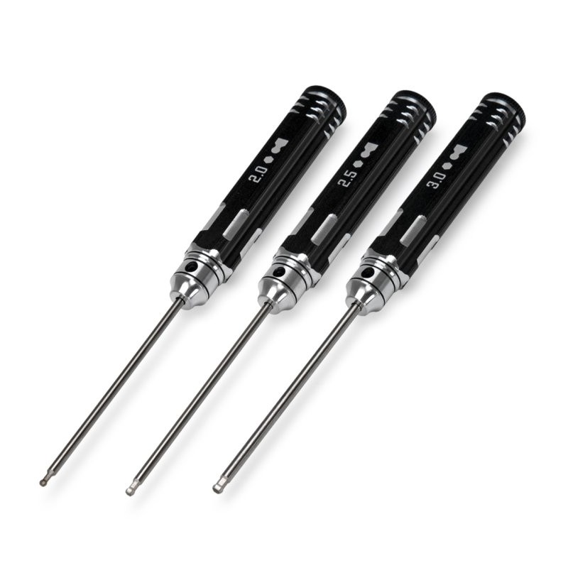Insexnyckel med Kula Set - 2, 2.5 & 3mm
