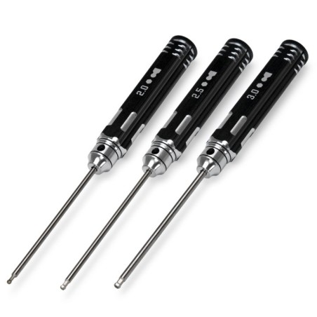 Insexnyckel med Kula Set - 2, 2.5 & 3mm