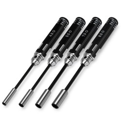 Hyls/Mutternyckel Set - 4, 5.5, 7 & 8mm