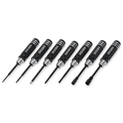 Mini Tool Set Hex & Nut Drivers + Flat & Cross 7-pieces