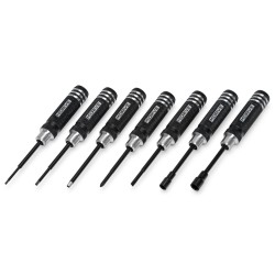 Mini Tool Set Hex & Nut Drivers + Flat & Cross 7-pieces