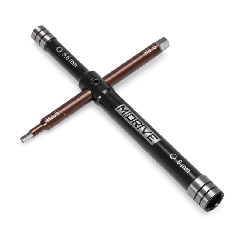 Multi Glödstift Verktyg - Muttrar: 8/5.5mm & Insex: 2.5/5mm