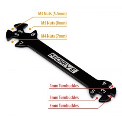 Universal Tool - Nut Driver 5.5/7/8mm - Turnbuckle 3/4/5mm