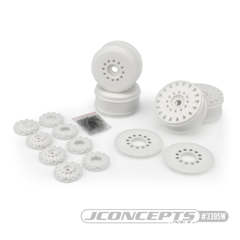 Cheetah 83mm speed-run wheel w/ 12 and 17mm hex adaptor, 4pc. (white) 