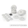 Cheetah 83mm speed-run wheel w/ 12 and 17mm hex adaptor, 4pc. (white) 