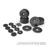 Cheetah 83mm speed-run wheel w/ 12 and 17mm hex adaptor, 4pc. (black) 