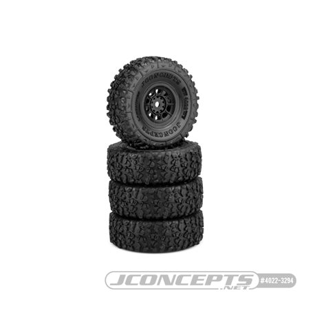 Landmines - green compound - pre-mounted, black 3430B Hazard wheel (Fits - SCX24)