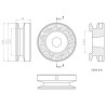 Flywheel R21 Marine Direct Drive Short