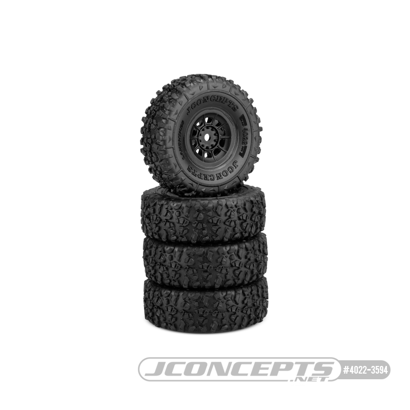 Landmines - gold compound - pre-mounted, black 3430B Hazard wheel (Fits - SCX24)