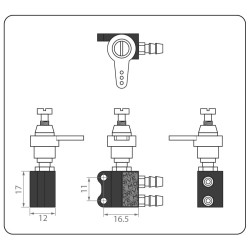 Needle Base L for Remote R/C Needle