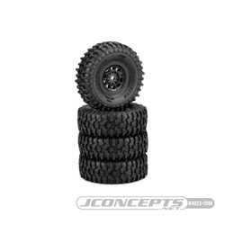 Tusk - gold compound - pre-mounted, black 3430B Hazard wheel (Fits - SCX24)