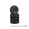 Tusk - gold compound - pre-mounted, black 3430B Hazard wheel (Fits - SCX24)