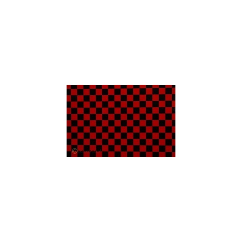 Oracover Fun 4 Red-Black Checkered 2m