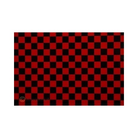 Oracover Fun 4 Red-Black Checkered 2m
