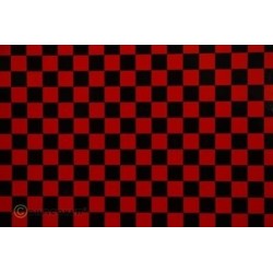 Oracover Fun 4 Red-Black Checkered 2m