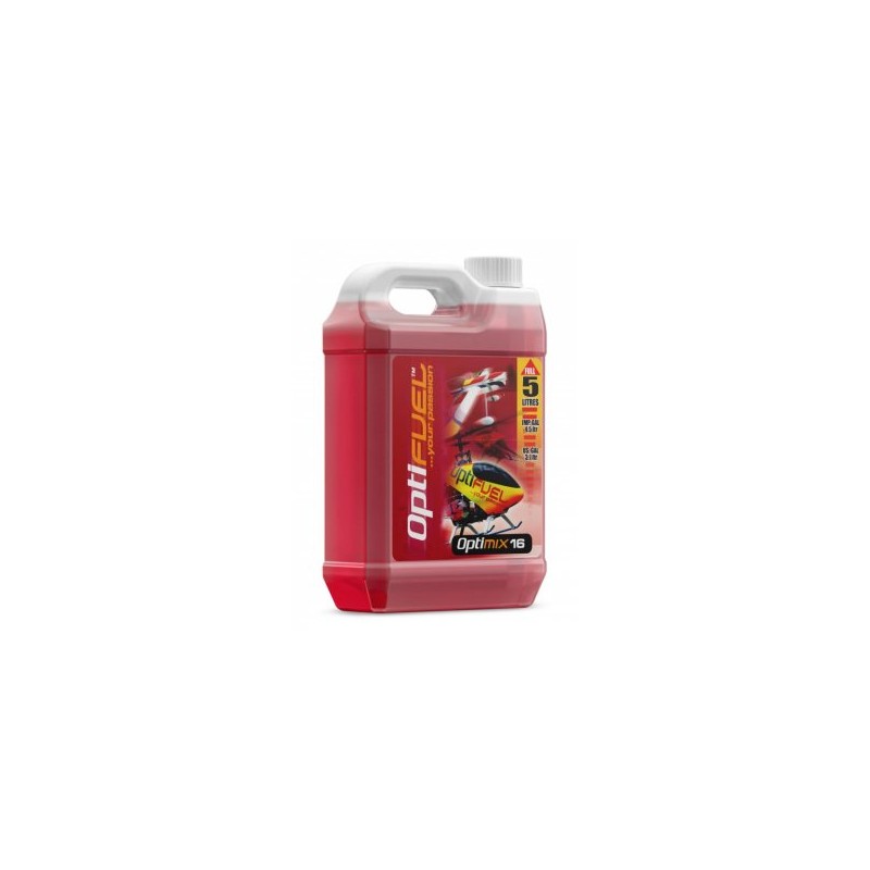 Optimix Fuel 16% Nitro, 18% Klotz oil. Suitable for Heli 5L