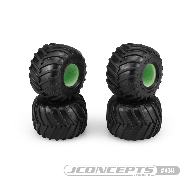 Golden Years - blue compound, 1/24th mini monster truck tire - (Fits - 3442 Tribute - 1/24th Mini Monster Truck wheel)