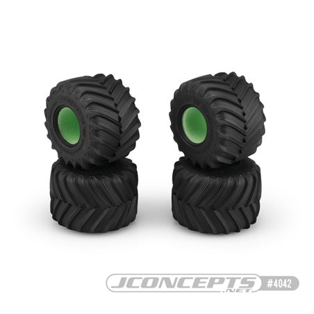 Renegades - blue compound, 1/24th mini monster truck tire - (Fits - 3442 Tribute - 1/24th Mini Monster Truck wheel)