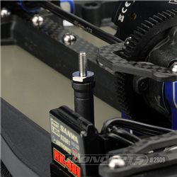 Titanium B6 | T6 | SC6 | B74.1 | Regulator battery cradle stand-off, 2pc.