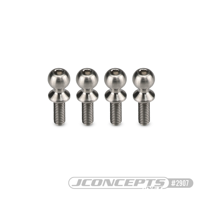 Titanium ball-stud 5.5 x 8mm - Regulator steering linkage, 4pc (Fits - B6, T6, SC6, DR10)