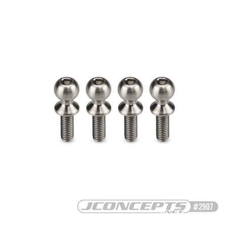 Titanium ball-stud 5.5 x 8mm - Regulator steering linkage, 4pc (Fits - B6, T6, SC6, DR10)