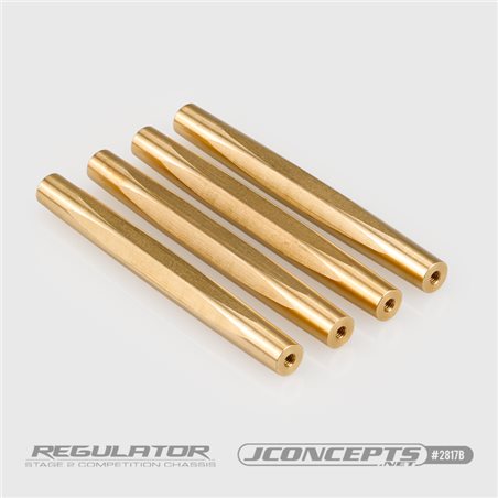Regulator brass chassis brace tube - 4pc