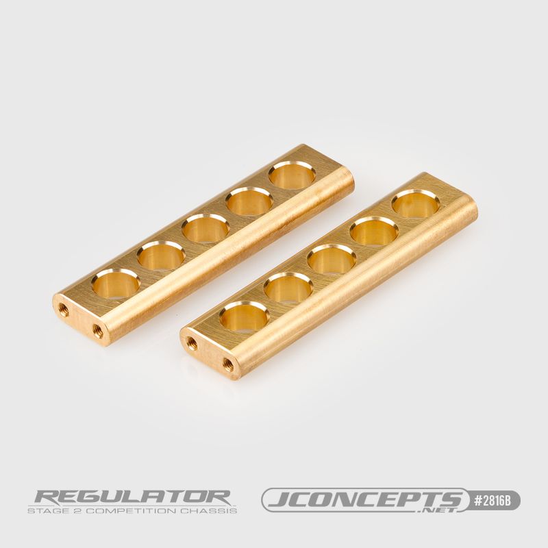 Regulator brass horizonal chassis member - 2pc