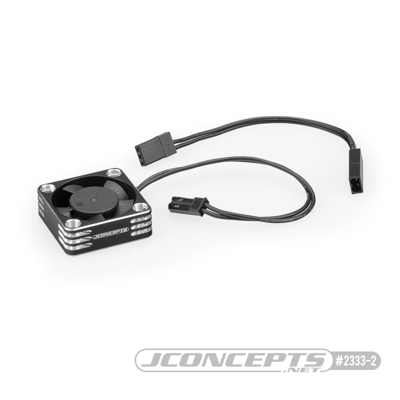 JConcepts - High-Flow 30x30x10mm aluminum cooling fan - black