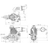 GF30 II 30cc 4-Takts Bensinmotor med Ljuddämpare