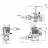 FS-64V 10.46cc 4-Stroke Engine w/ Silencer