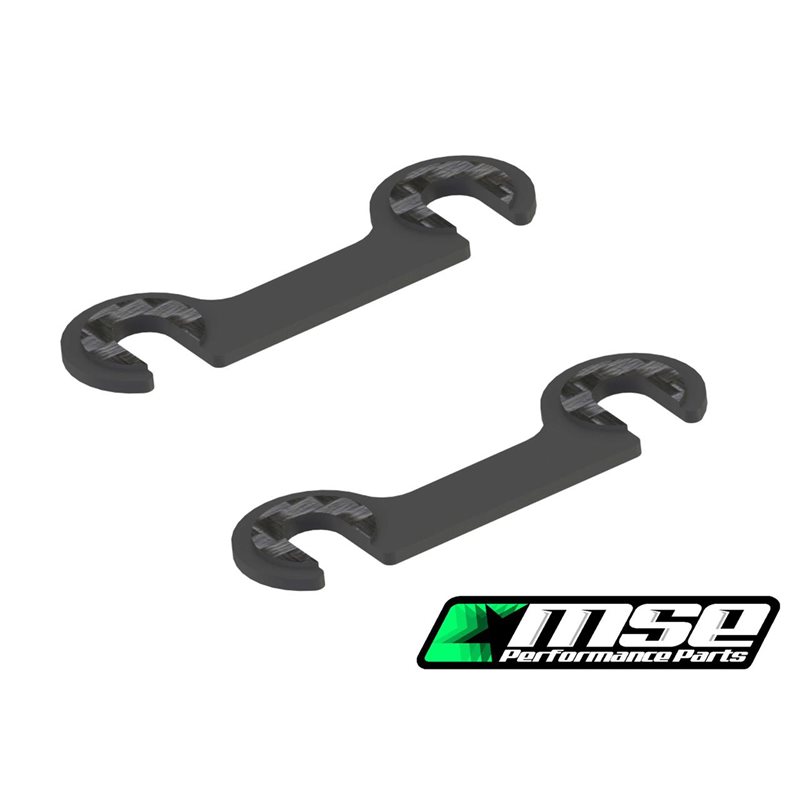 Front Rollcenter Shims, Carbon 1.0mm - MTC2 (2)
