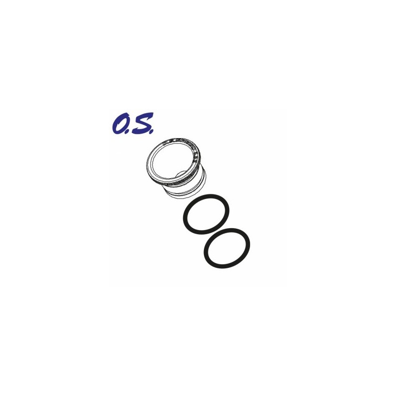 Carburettor Reducer 5.5mm (Red) O.S.SPEED 12 Alu