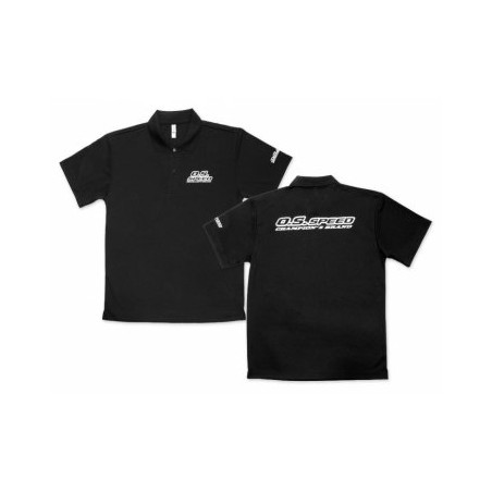 O.S.SPEED Dry Polo Shirt 2023 Black XXL