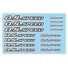 O.S.SPEED Pro Decal 2023 White