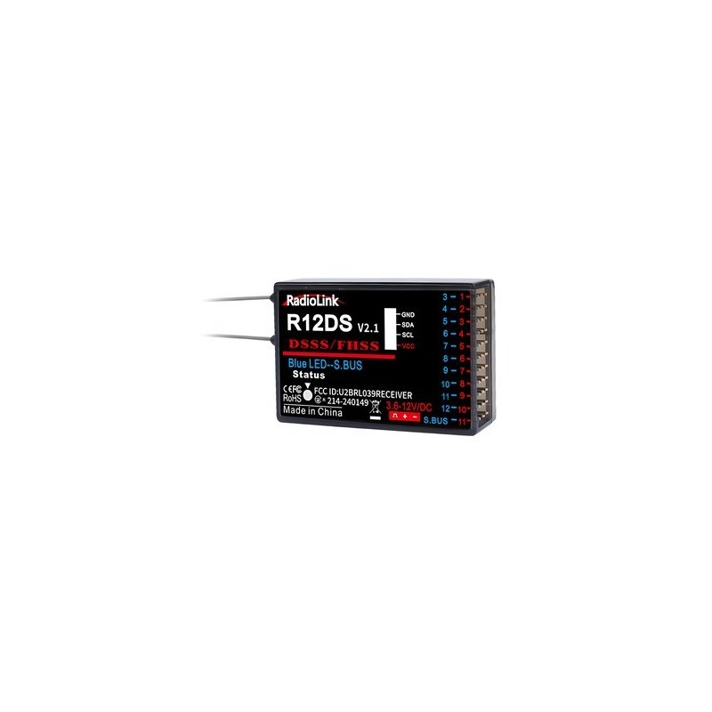 Receiver R12DS 12-channels (AT9, AT9S, AT10, AT10ll)