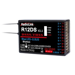 Receiver R12DS 12-channels (AT9, AT9S, AT10, AT10ll)