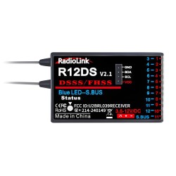 Receiver R12DS 12-channels (AT9, AT9S, AT10, AT10ll)
