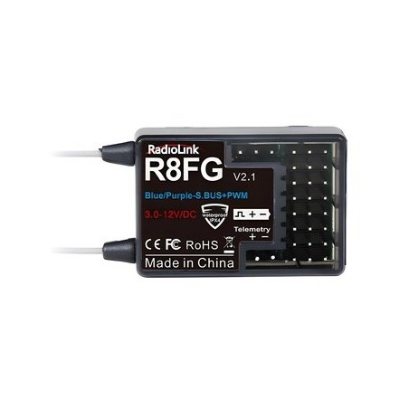 Mottagare R8FG 8-kanaler med Volt kabel